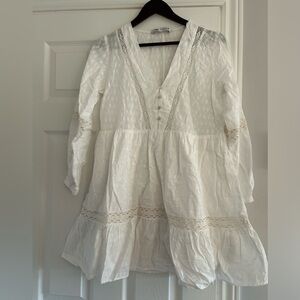 Lace and crochet dress🤍